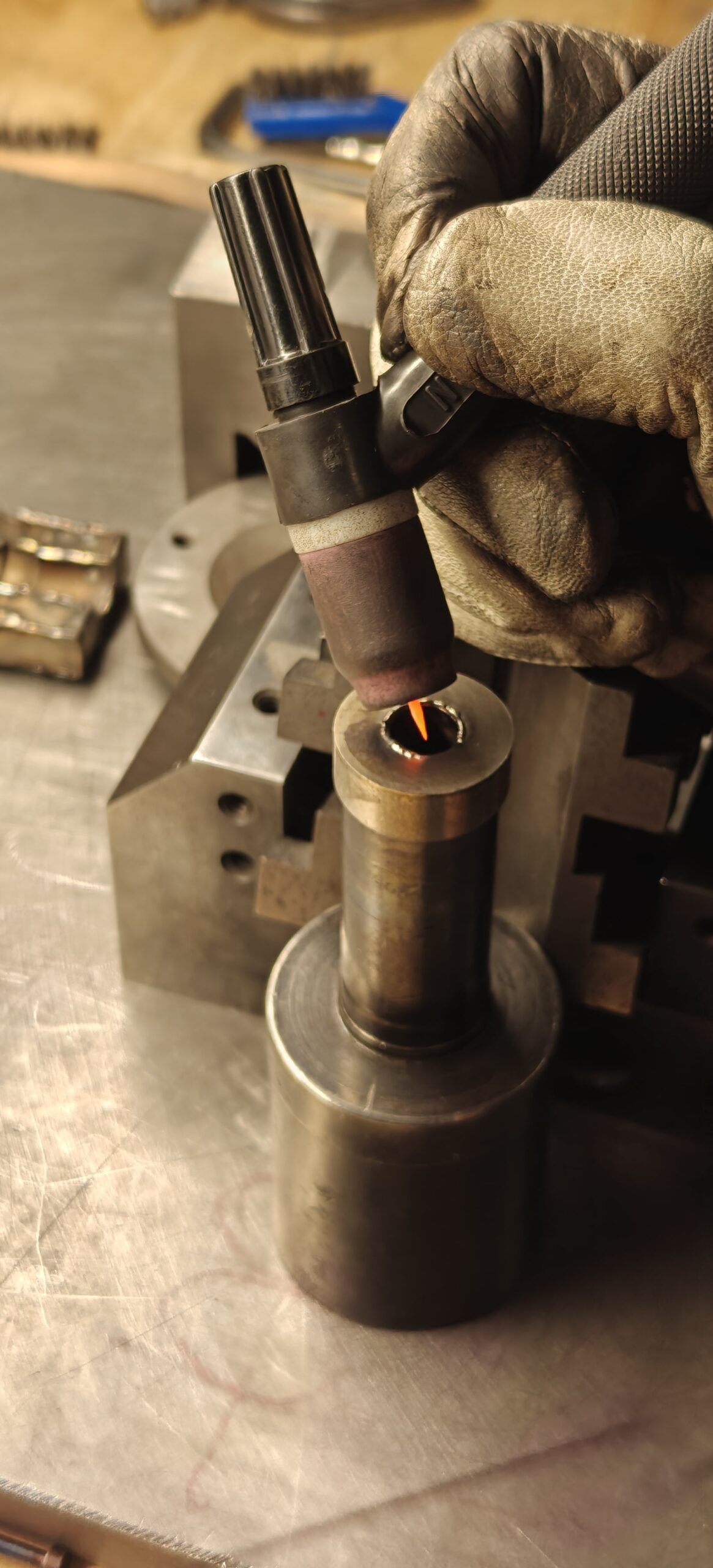 micro TIG welding -hardened 420 stainless steel for plastic injection molds